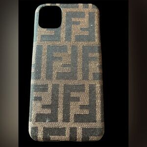 Fendi Black and Brown Monogram Phone 13 pro max Case